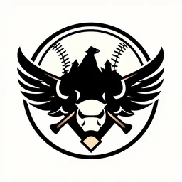 a logo for an baseball team, artstation, cinematografica