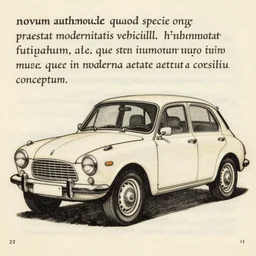 novum automobile, quod specie longe praestat modernitatis vehiculis, translationem futurarum a roma, quae in moderna aetate permansit, consilium conceptum.