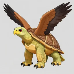 turtle eagle hybrid, full body