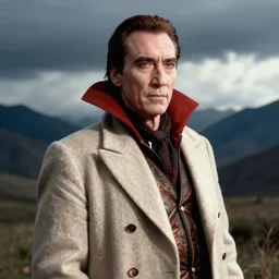 detailed ultrarealistic medium shot photography of nicholas cage as drakula lugosi bela cinematic