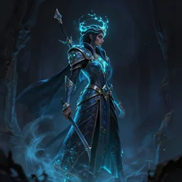 masterpiece side profile concept art, maya ali sorcerer, gloomhaven, overlord, hearthstone, highly detailed, luminescent, by ilya kuvshinov, magali villeneuve, jeremy lipkin, michael garmash, rob rey, artgerm