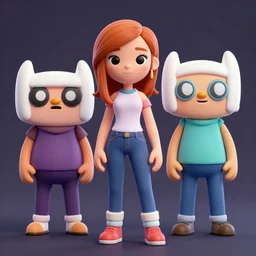 christina hendricks as regular show characters, 3 d render, blender,