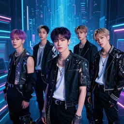 nct 1 2 7 has a new music video with the cyberpunk concept, still imagery, high - res, 4 k,