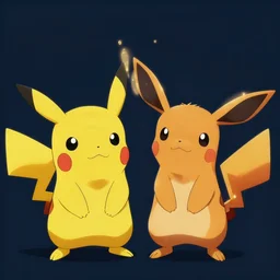 pichu, pikachu and raichu. concept art. artstation.