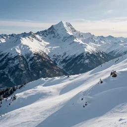 a beautiful landscape photo of snowy mountains, award winning photo, cinematic masterpiece, 4 k