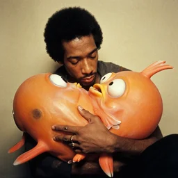 john coltrane snuggling a blobfish