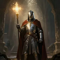 A Crusader Of Light, photorealistic