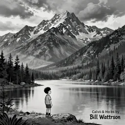 lakeside mountains, by bill watterson ( calvin & hobbes )