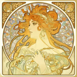 a detailed abstract pattern, by alphonse mucha e rodolphe bresdin, digital art, art nouveau, very detailed