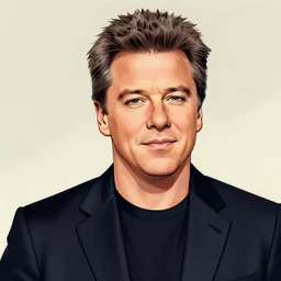 illustration caricature of matt damon