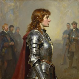 side profile painted portrait by thomas blackshear, imogen poots as gwent paladin, by craig mullins, greg manchess, raymond swanland, anders zorn, by bayard wu, huang guangjian, greg rutkowski, jesper ejsing