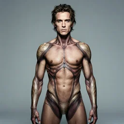 portrait of zinogre - human hybrid, by annie leibovitz, portrait of a man, studio lighting