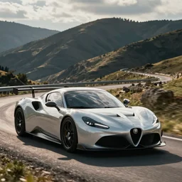 Alfa Romeo project car, sports car, racing, HD