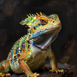 portrait of jordan petersen as a lizard