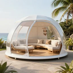 modular bikini. modular furniture. modular dome house.
