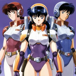 An anime portrait of beautiful female mech pilot  from Robotech 1985 by Stanley Artgerm Lau ,WLOP, Ilya Kuvshinov ,James Jean, Andrei Riabovitchev , symmetrical