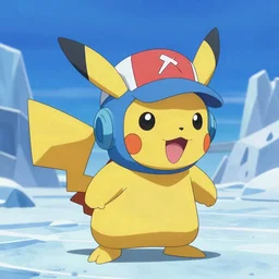 ice dog pokemon, cel - shaded