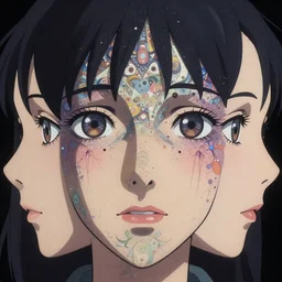hyper detailed ultra sharp of a beautiful fractal faces. behance hd by jesper ejsing, by rhads, makoto shinkai and lois van baarle, ilya kuvshinov, rossdraws radiating a glowing aura global illumination ray tracing hdr, 8 k