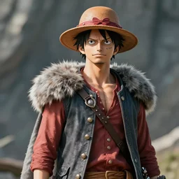 luffy in game of thrones, photography by andreas roch ( by kim jung gi ) ( by george morikawa ) ( by kentaro miura )