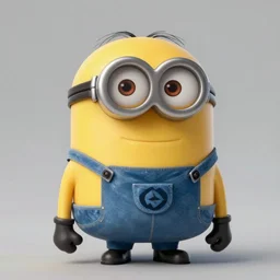 Disturbing looking minion from the minions movie, high quality mastercraft digital painting, impossible detail, hyper realistic, sharp, sharp, 4k, ultrahd, virtuosic level detail, gorgeous lighting