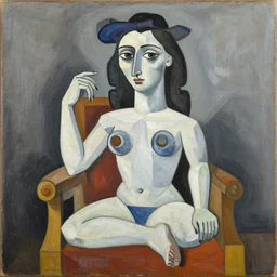 painting of c - 3 p 0 by pablo picasso