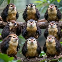 photo of many zubats in a zoo