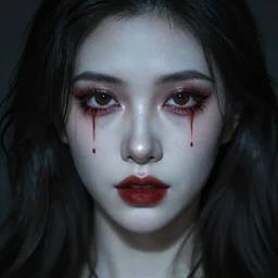 close up face female portrait, (((((((((Vampire)))))))))