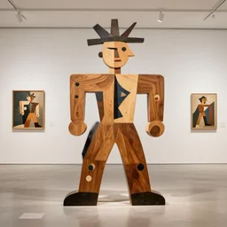 artoyz wooden in gallery of art style dadaisme