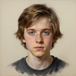Caricature portraits done of a young Jonny Greenwood, realistic, hyperrealistic, very realistic, highly detailed, very detailed, extremely detailed, detailed, oil painting, digital art, trending on artstation