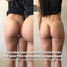 “ impressive glute muscle transformation that went from having small and weak glute muscles to having large and strong glutes ” 4 k