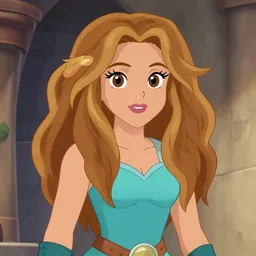 shakira as character from old she - ra cartoon