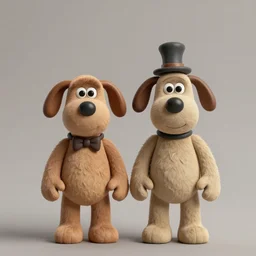 Wallace and Gromit in real life, Realistic, HD Quality, 8k Resolution, Digital Art, Trending on Artstation