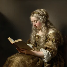 misa amane reading a book. by rembrandt