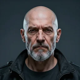 centered long shot portrait of an old man with a round face, a salt and pepper goatee and a stern look, cyberpunk dark fantasy art, gta 5 cover, official fanart behance hd artstation by jesper ejsing, by rhads, makoto shinkai and lois van baarle, ilya kuvshinov, ossdraws, unreal engine