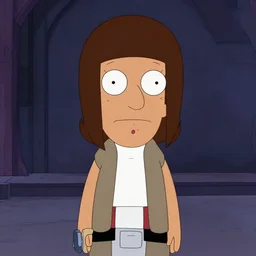 a still from tina from bob's burgers in star wars episode 1