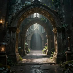 fantasy world portal by lisa frank dramatic lighting, cinematic establishing shot, extremely high detail, photorealistic, cinematic lighting