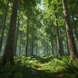 summer forest, unreal engine