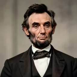 portrait of president abraham lincoln, 2 0 1 4. modern attire, long tie,. iq 4, f / 1. 4, iso 2 0 0, 1 / 1 6 0 s, 8 k, sense of depth, in - frame