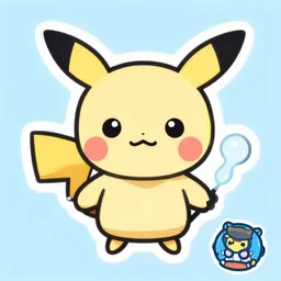 cute miss mascot nanma © oua ¯ e nanma © oua ¯ e audino pokemon sticker art, cronobreaker, beeple game icon