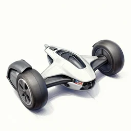 sketch of hover bike, sci - fi, artstation, maxime bibi, symmetry