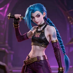 jinx from series arcane, league of legends