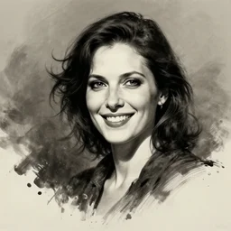 happy adult woman character portrait, by hr giger, highly detailed, dynamic shadows, 4 k, splash art
