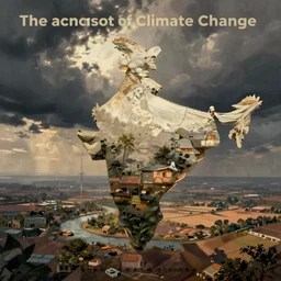 photograph of the impacts of climate change across India, realism, Portraiture art style, artstation, digital painting, cinematic, concept art, 35mm grain filter