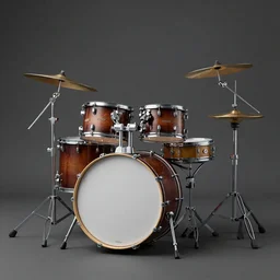 Ludwig Vistalite Drum kit, Unreal Engine, 4k render, trending on deviantart