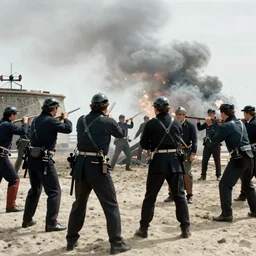 movie still from the bombardment of fort mchenry, 1 8 1 4