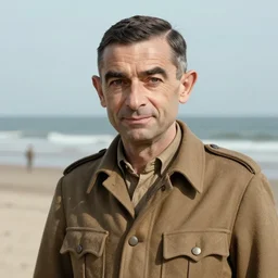 Mr Bean on Omaha Beach, 1944