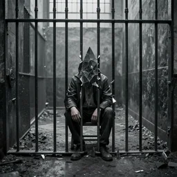 prison for the isn't sitting hinged within a schism, part objective part conjecture, dark unending prisms