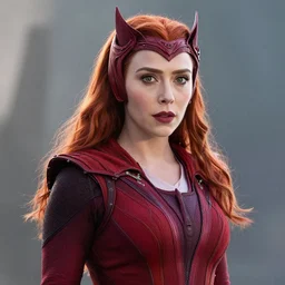 A portrait of elizabeth olsen as scarlet witch from the movie doctor strange 2, cinematic, digital art, amazing detail