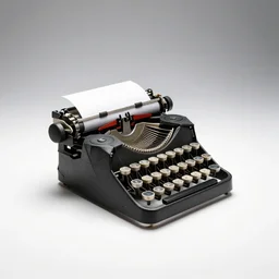origami-style typewriter ribbon, photorealistic, isolated on a pure white background, centered, entire object in frame, sharp focus, soft studio lighting