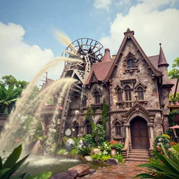 splash mountain fused with haunted mansion
